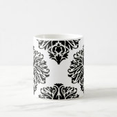 Black Elegant Damask Kaffeetasse (Mittel)