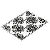 Black Elegant Damask Notizblock (Linke Seite)