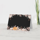 Black Elegant Little Boo Boho Ghost Baby Shower Dankeskarte (Rückseite)