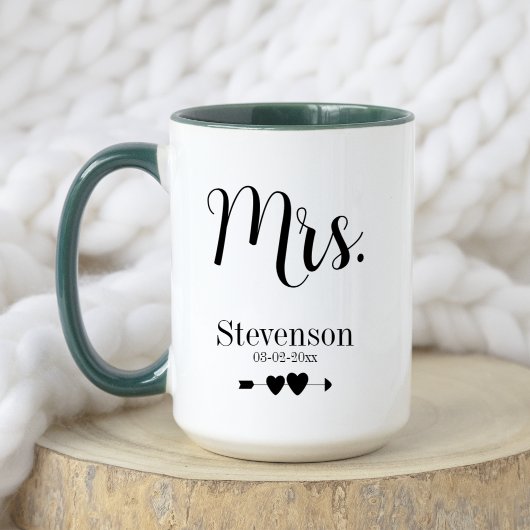 Black Elegant Mr. Husband Ehefrau Wedding Couple Tasse