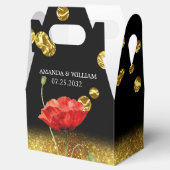 Black Elegant Red Blume Wedding Geschenkschachtel (Geöffnet)