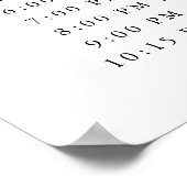 Black Elegant Script Typografy Poster (Ecke)