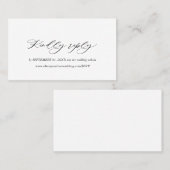 Black Elegant Script Typografy UAWG Business Card Visitenkarte (Vorne/Hinten)