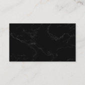 Black Elegant Wedding UAWG | QR-Code Minimalistisc Begleitkarte (Rückseite)