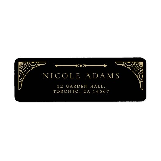 Black Elegante Art Deco (Vorne)