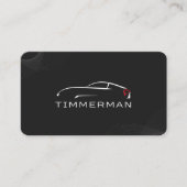 Black Elegante Car Sales Visitenkarte (Vorderseite)