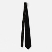 Black elegante Christmas Neck Tie Krawatte (Rückseite)