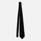 Black elegante Christmas Neck Tie Krawatte (Rückseite)