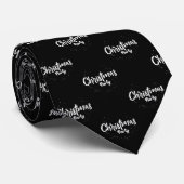 Black elegante Christmas Neck Tie Krawatte (Gerollt)
