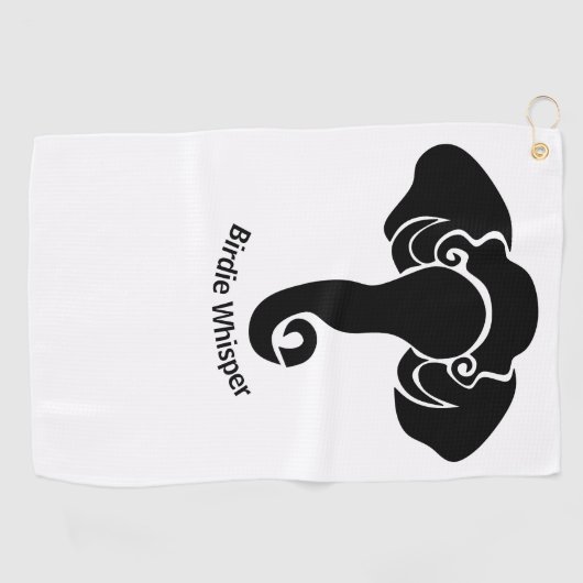 Black Elephant Family Zuhause Address Republican Golfhandtuch (Horizontal)