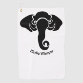 Black Elephant Family Zuhause Address Republican Golfhandtuch (Vorderseite)