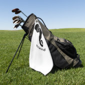 Black Elephant Family Zuhause Address Republican Golfhandtuch (Gras)