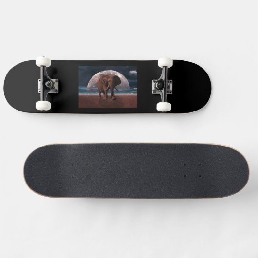 Black Elephant Skateboard (Horizontal)
