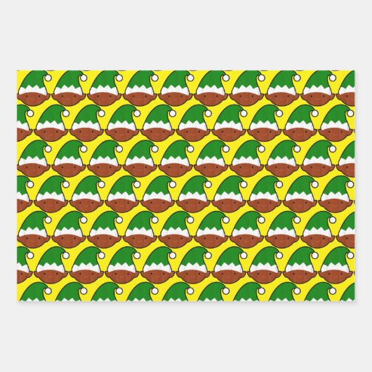 Black Elf Face Geschenkpapier Set (Vorderseite 3)