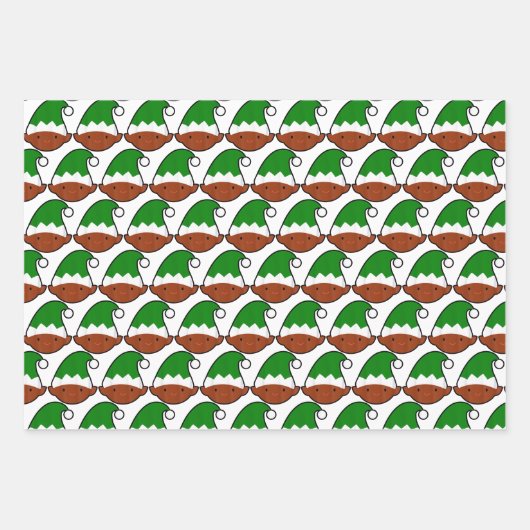 Black Elf Face Geschenkpapier Set (Vorderseite 2)