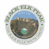 Black Elk Peak Aufkleber (Vorderseite)