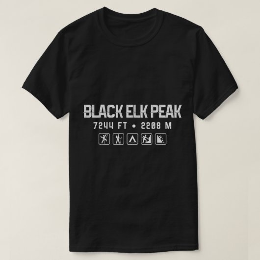 Black Elk Peak, South Dakota Mountain Shirt (Design vorne)