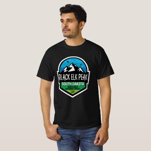 Black Elk Peak Süd Dakota T-Shirt (Vorne ganz)