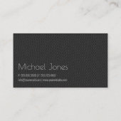 Black Embossed Look Stylist Business Visitenkarte (Rückseite)