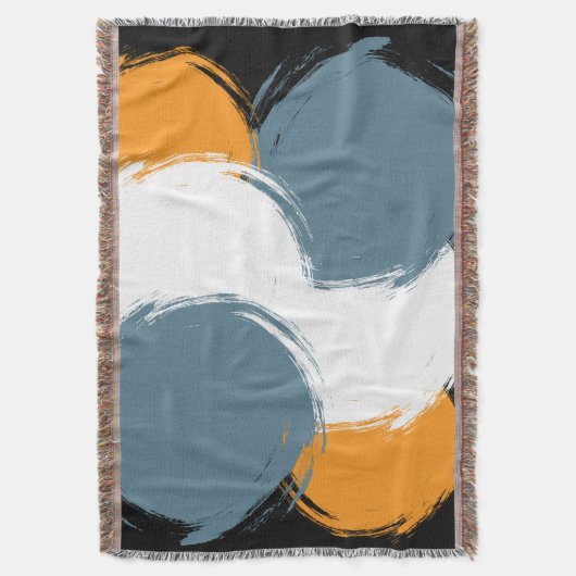 Black Emerald Orange Fusion Decke (Vorderseite Vertikal)