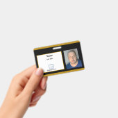 Black Employee-ID-Abzeichen Ausweis (Handheld)