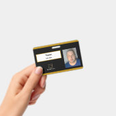 Black Employee-ID-Abzeichen Ausweis (Handheld)