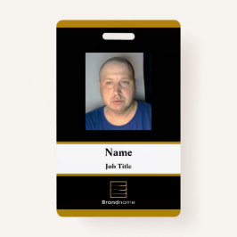 Black Employee-ID-Abzeichen Ausweis