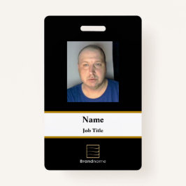 Black Employee-ID-Abzeichen Ausweis
