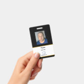 Black Employee-ID-Abzeichen Ausweis (Handheld)