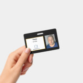 Black Employee-ID-Abzeichen Ausweis (Handheld)