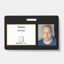 Black Employee-ID-Abzeichen Ausweis