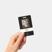 Black Employee-ID-Abzeichen Ausweis (Handheld)