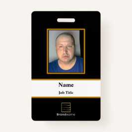 Black Employee-ID-Abzeichen Ausweis