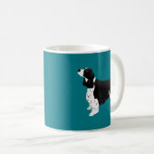 Black English Springer Spanel Basic Breed Kaffeetasse (VorderseiteRechts)