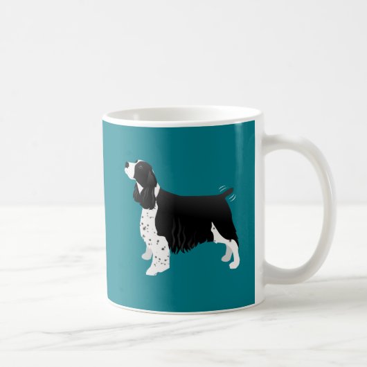 Black English Springer Spanel Basic Breed Kaffeetasse (Rechts)