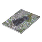 Black English Springer Spaniel Notizblock (Rotiert)