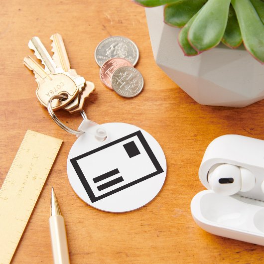 Black Envelope Schlüsselanhänger