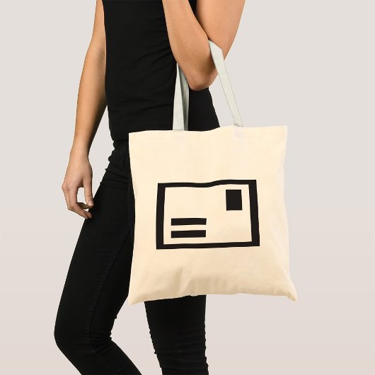Black Envelope Tote Bag Tragetasche