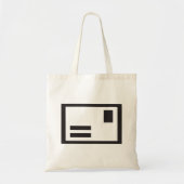 Black Envelope Tote Bag Tragetasche (Vorne)