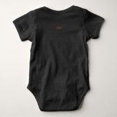 Black Erntedank Baby Bodysuit Strampler (Rückseite)