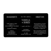 Black Essential Oil Cosmetic Flasche Wrap (Vorne)