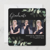 Black Eucalyptus 3 Fotos Abschluss Ankündigung (Vorderseite)