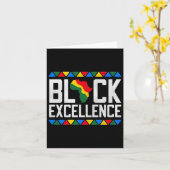 Black Excellence African Map Graphic Premium Karte (Gelbe Blume)