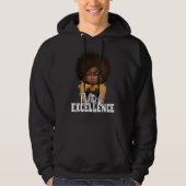 Black Excellence African Pride Black History Month Hoodie (Vorderseite)