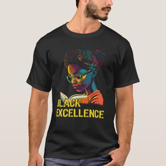 Black Excellence African Pride History Month T-Shirt (Vorderseite)