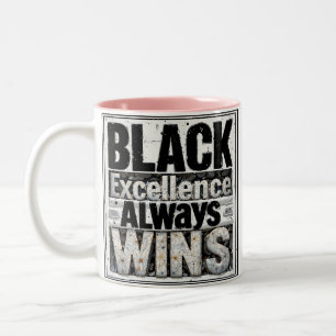 Black Excellence-Black History Montag Zweifarbige Tasse