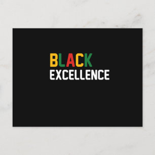 Black Excellence Black Proud Ankündigungspostkarte