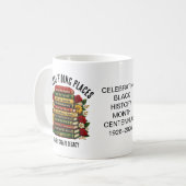 Black Excellence History Heroes Bookish Gift Kaffeetasse (Vorderseite Links)
