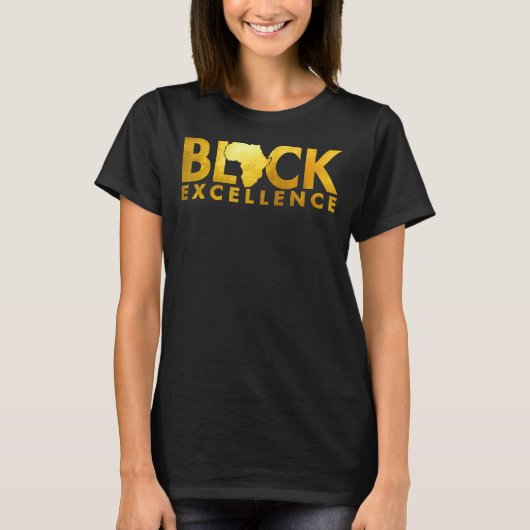 Black Excellence Melanin African Black History Bla T-Shirt (Vorderseite)