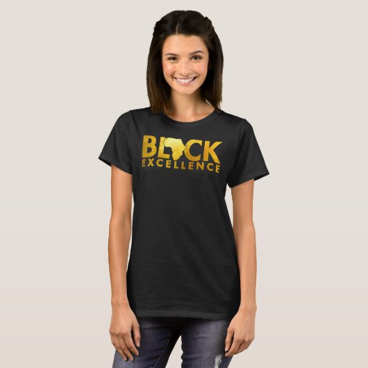 Black Excellence Melanin African Black History Bla T-Shirt (Vorne ganz)